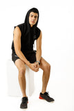 Men's Hooded Workout Tank Top