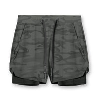 Casual 2-in-1 Basketball Shorts - workout equipememts fitness