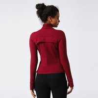 Slim Long Sleeves Sports Jacket - workout equipememts fitness