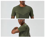 Stylish Short Sleeve T-shirt For Men - workout equipememts fitness
